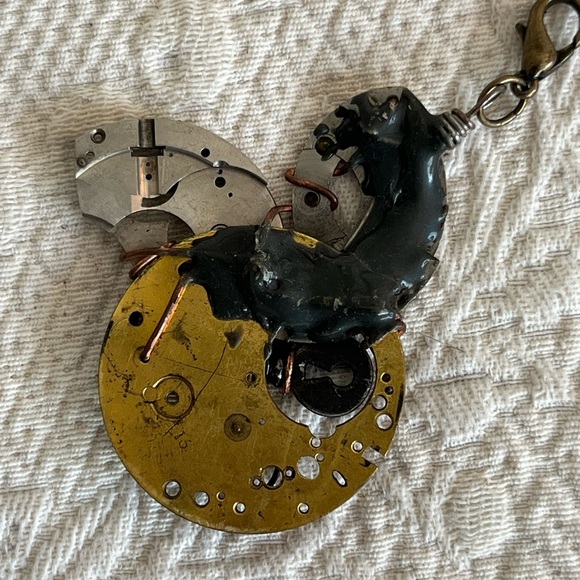 NWOT Pendant bee bug insect Handmade by Etsy Artist Steampunk watch parts - Picture 12 of 14